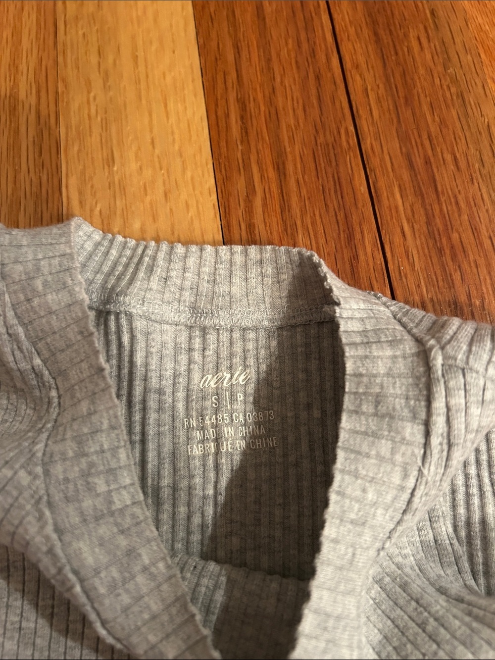 Gray Ribbed Tank - Picture 2 of 2